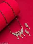 Alloy Mangalsutra with Earrings for Women 