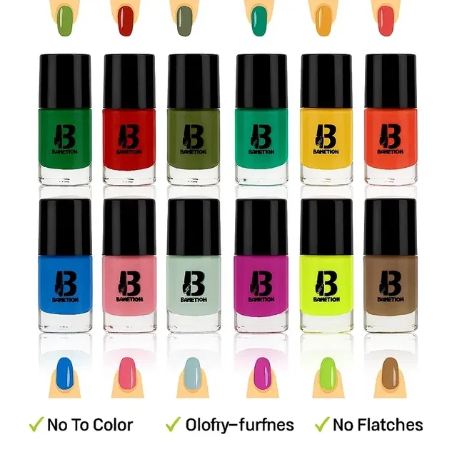 Banetion Nail Paint Pack of 12 | Gift for Sister | Rakhi Special