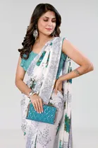 Georgette Printed Saree for Women 