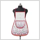Krishna E Quilted Maroon Flower Apron 68x58cms 