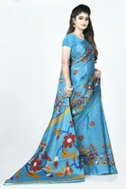 Khadi Silk Printed Saree for Women 