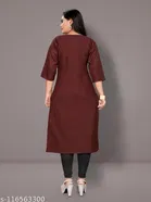 Floral Embroidered Cotton Blend Kurti for Women 