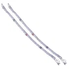 Brass Rhodium Plated Anklet Set 