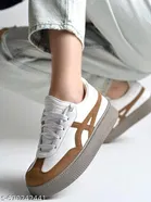 Solid Synthetic Slip-on Sneakers for Women 