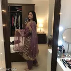 Embroidered Anarkali Suit for Women 