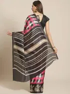 शारदा क्रिएशन खादी प्रिंटेड साड़ी 