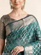 Organza Zari Woven Saree for Women 