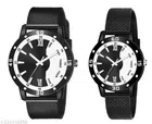 Analog Watch for Couple (Multicolor, Pack of 2)