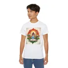 Round Neck Tricolour Republic Day T-Shirt for Men (White, M)