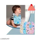 Extra Soft Pack Of 3 Waterproof Baby Bibs,Chitbuttoned