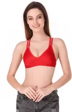Cotton Blend Non Padded Bra for Women 