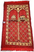 Janamaz Prayer Mat (Red, 26x45 inches)