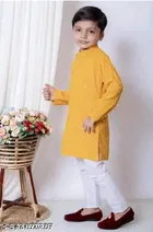 Embellished Rayon Kurta Set for Boys 