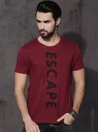 Round Neck Printed T-Shirt for Men 