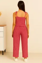 Women's Sleepwear All Over Print Pyjama; Pink ;  L