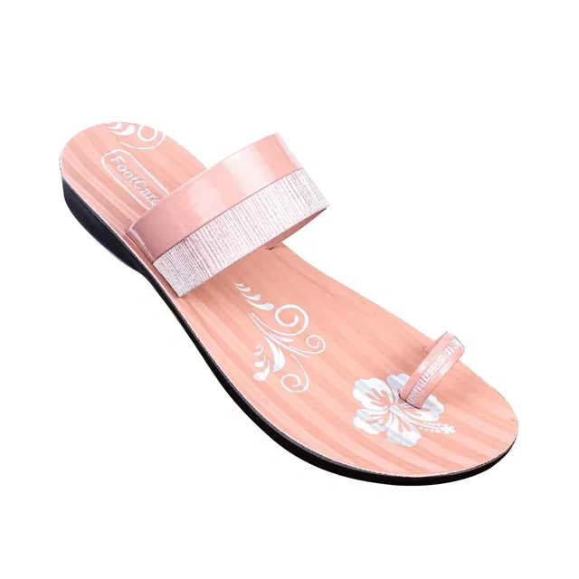 Flats for Women (Peach, 5)