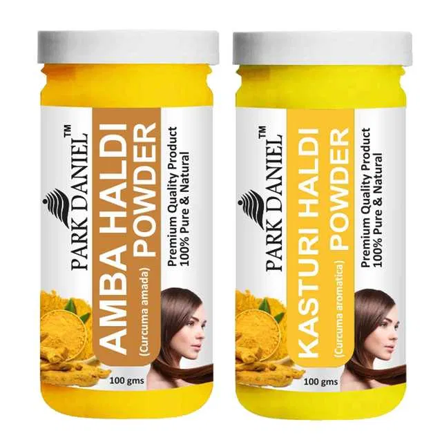 Park Daniel 100% Pure & Natural Amba Haldi Powder & Kasturi Haldi Powder (Pack Of 2, 100 g) (SE-594)