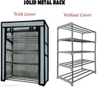 Metal 4 Layer Collapsible Multipurpose Rack (Grey)