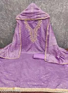 Silk Blend Embroidered Punjabi/All Over Suits Semi-Stitched Suits 
