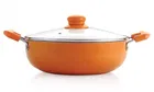 NIRLON Aluminium Kadhai with Lid (Multicolor, 2250 ml)