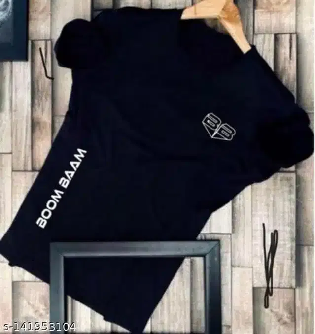 Half Sleeves T-Shirt for Men (Black, XL)