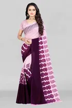 Georgette Printed Saree for Women 