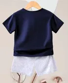Cotton Blend Printed Clothing Set for Boys 