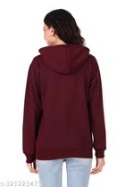 Fleece Solid Jackets for Women 