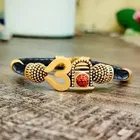 Trishul Damroo Design Brass Plated Bracelets 