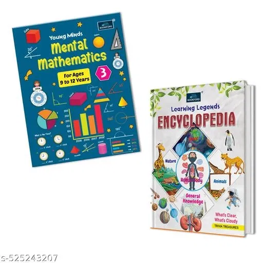 Encyclopedia + Mental Maths 3 – A Fun Combo to Strengthen Math Skills, Improve Problem-Solving, and Challenge the Mind with Engaging Mental Maths Exercises for Kids!