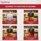 Lifelong Electric Vegetable Grater & Slicer, 250ml 