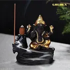 Lord Ganesha Water Fountain with 10 Smoke Backflow 