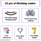 62 Pcs 7th Birthday Decoration kit, Multicolour, Set of 1
