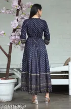 Rayon Kurti for Women, Blue 