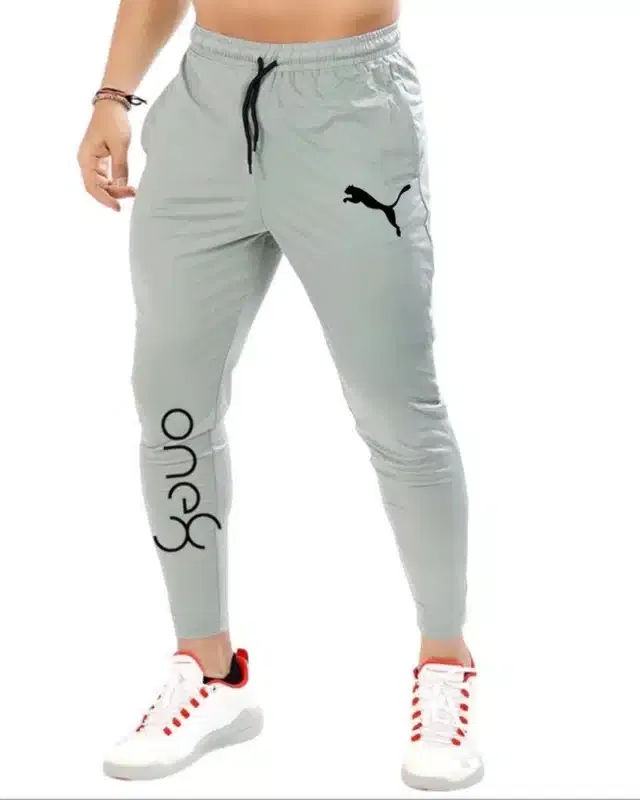 Polyester Track Pant for Men (Grey, 36)