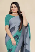 Georgette Printed Saree for Women 