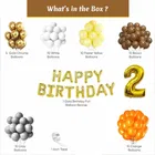 Multicolor Theme 2nd Birthday Balloon Decoration Kit , Multicolor, Pack Of 58