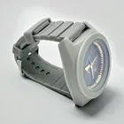 Silicone Strap Round Analog Watch for Men 