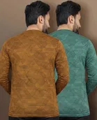 Printed Round Neck Polyester T-Shirts 