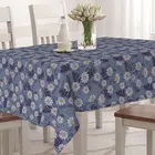 PVC Printed Table Cover (Blue, 40x54 Inches)