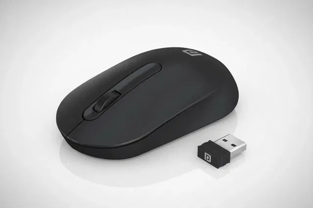 PORTRONICS Toad 13, POR 1381 / Runs on single AA Battery,30 Lakhs+ click life,Upto 1200 DPI Wireless Optical Mouse (2.4GHz Wireless, Black)