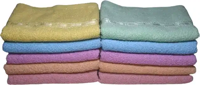 Cotton Super Absorbent Antibacterial Face & Hand Towels (Pack of 10) (Multicolor, 14x21 inches)
