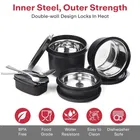 Mumma's Life Stainless Steel Lunch Box, Black