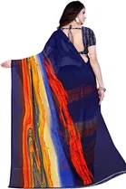 Georgette Floral Print Saree for Women 