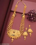 Alloy Necklace with Earrings for Women 