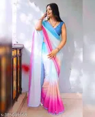 Georgette Abstract Saree for Women 