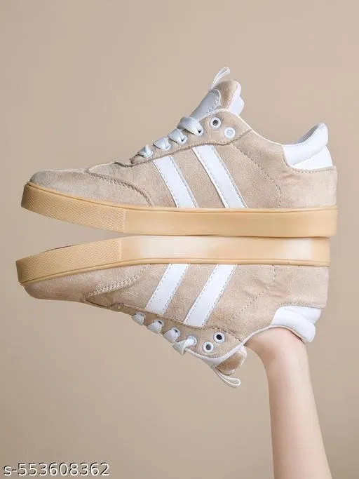 Shoetopia Girls Sneakers - Cream (11 to 12 Years)