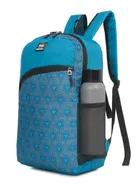 Mindesa Smart Gemstone1+1 Pocket Basic/School/Multipurpose Bagpack 15 L (Blue)