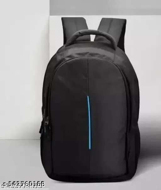 Polyester Backpack for Men & Women, Black