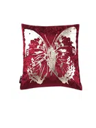 Cotton Cushion Cover (Maroon, 16x16 inches)